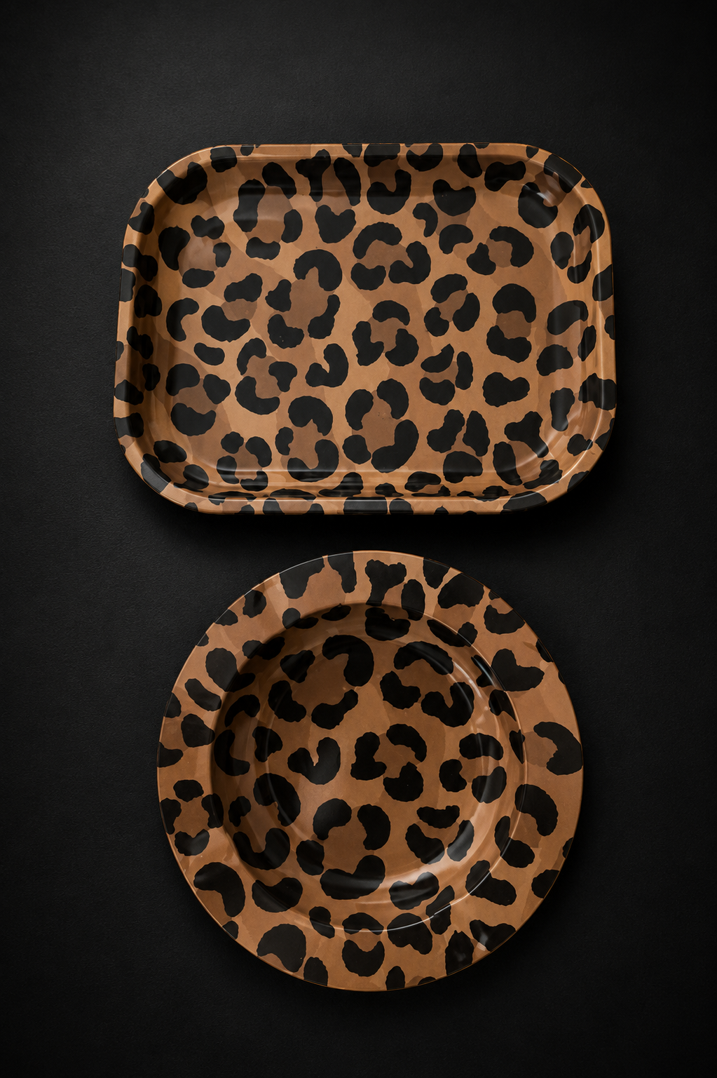 Leopard Weed Grinder , Rolling Tray and Ashtray