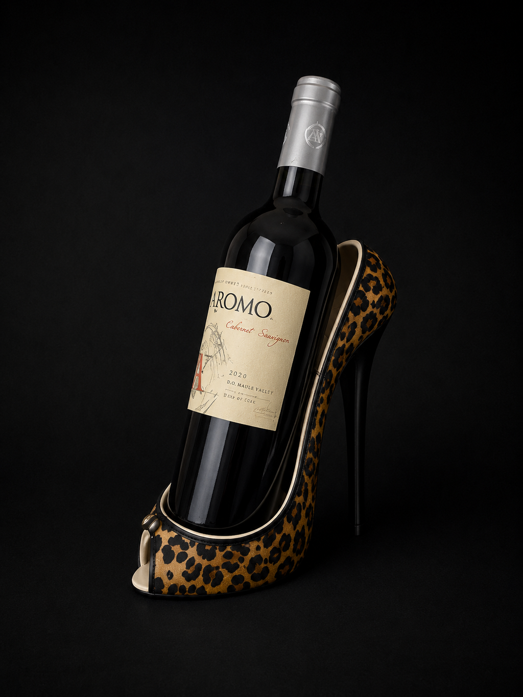 Leopard Wine Bag/Tumbler and Apron