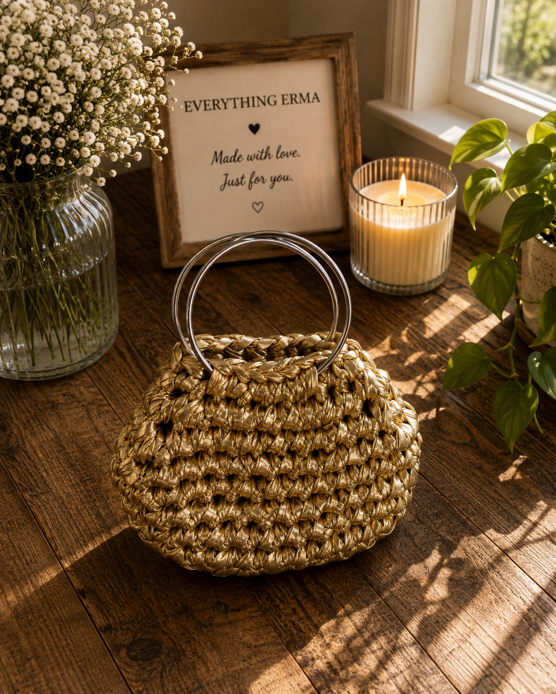 Crocheted Small Handbag