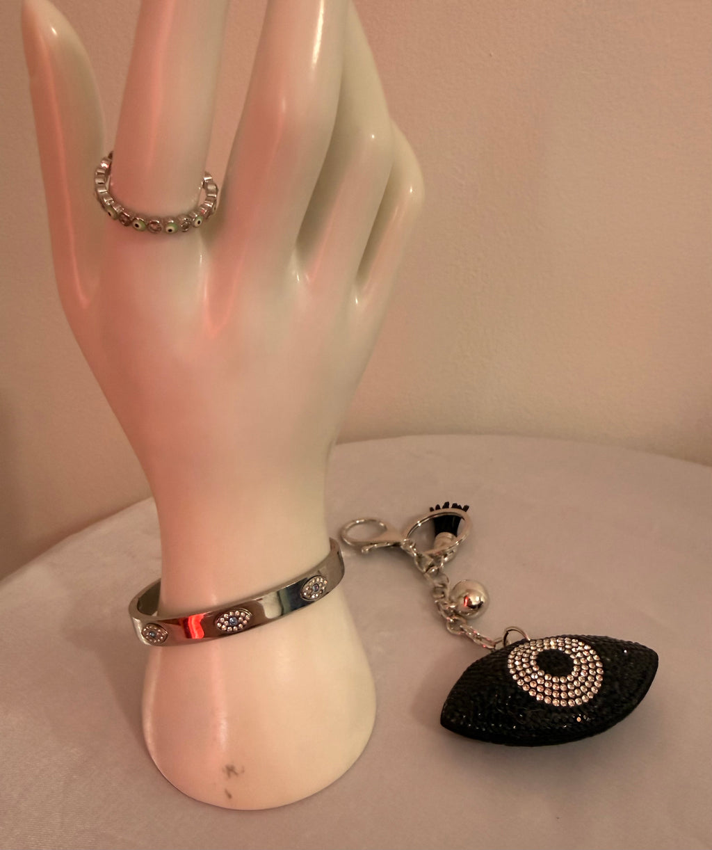 Assorted Evil Eye Protection Set (Cuff Bracelet, Cartier Design)) - Seller's Choice
