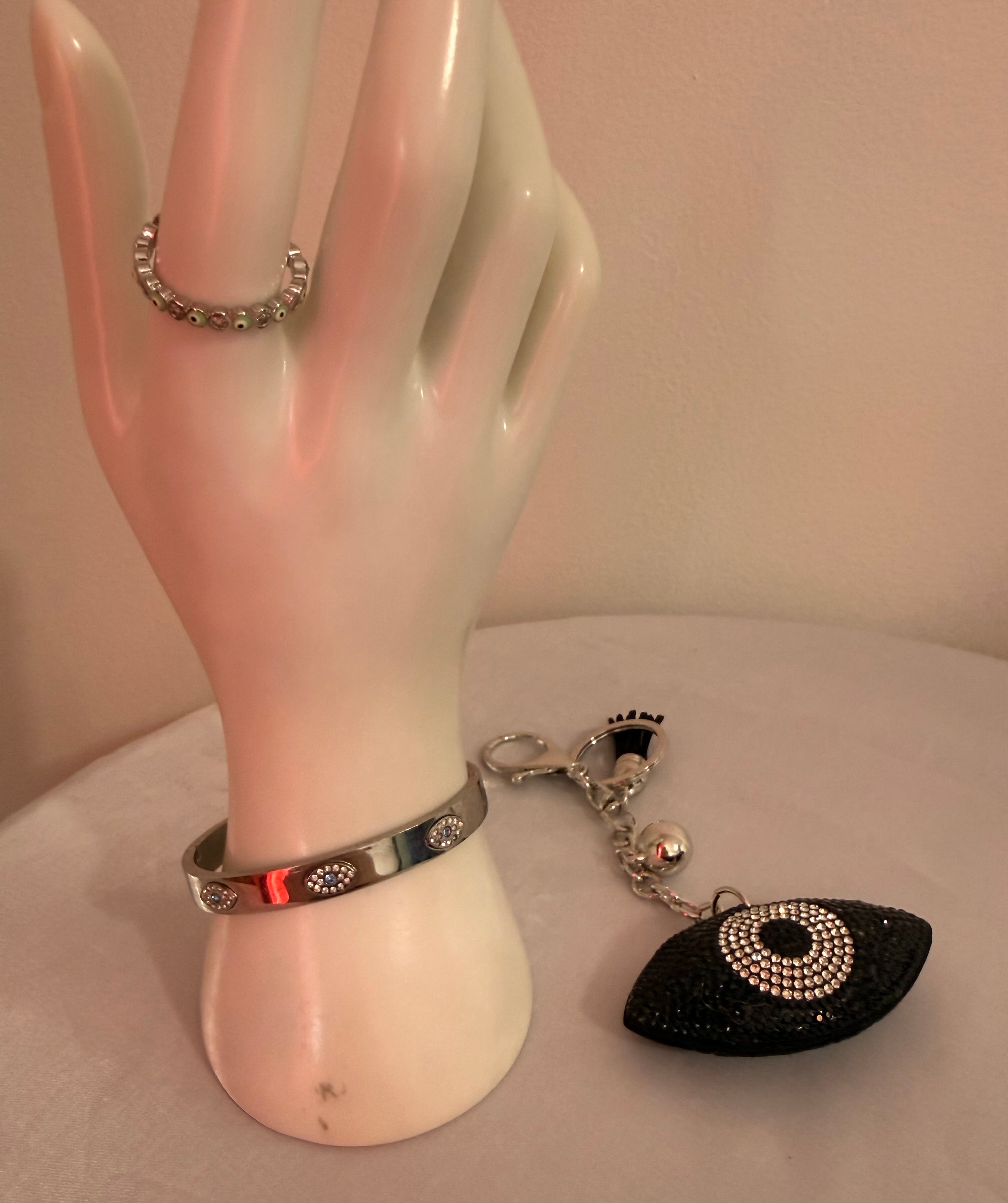 Assorted Evil Eye Protection Set (Cuff Bracelet, Cartier Design)) - Seller's Choice