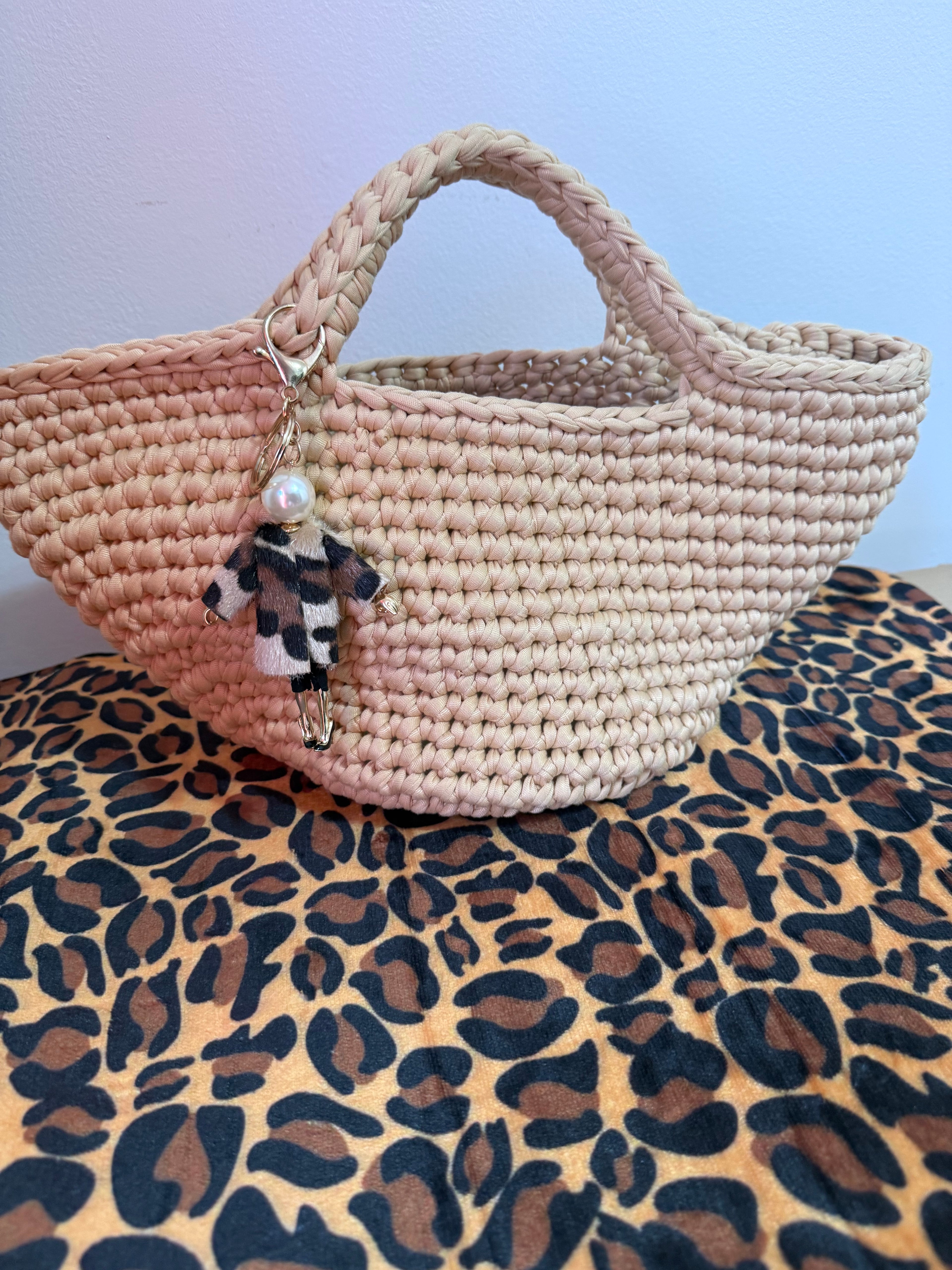 Mini Crochet Basket Bag