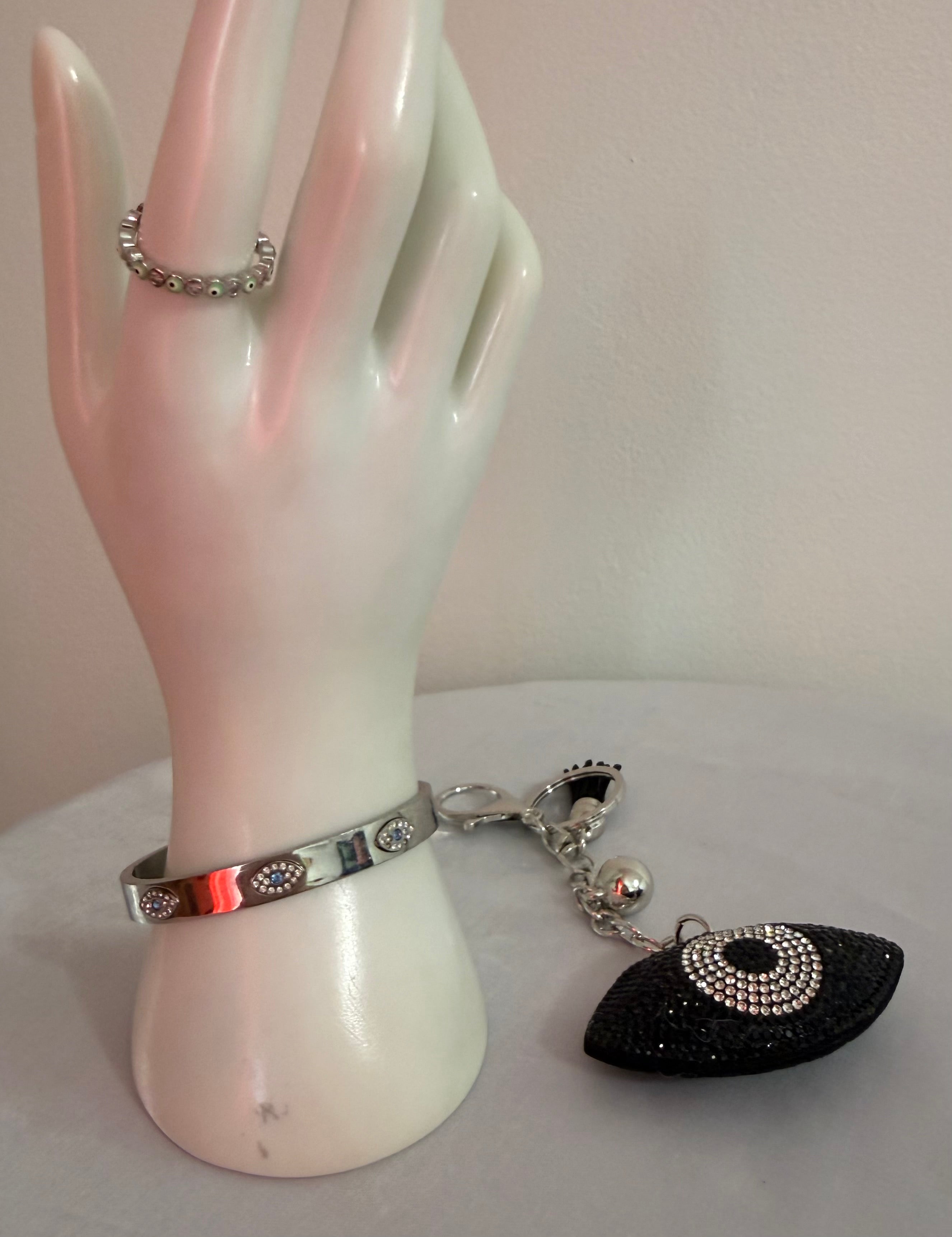 Assorted Evil Eye Protection Set (Cuff Bracelet, Cartier Design)) - Seller's Choice