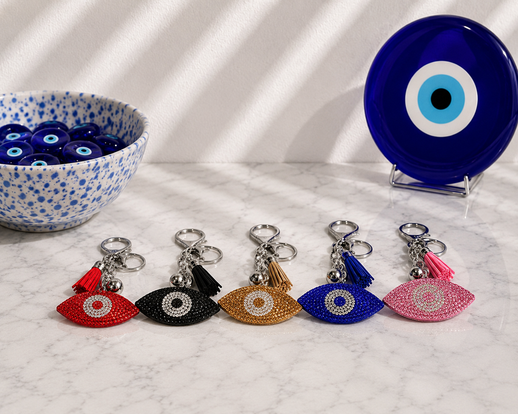 Evil Eye Key Chains set of 5