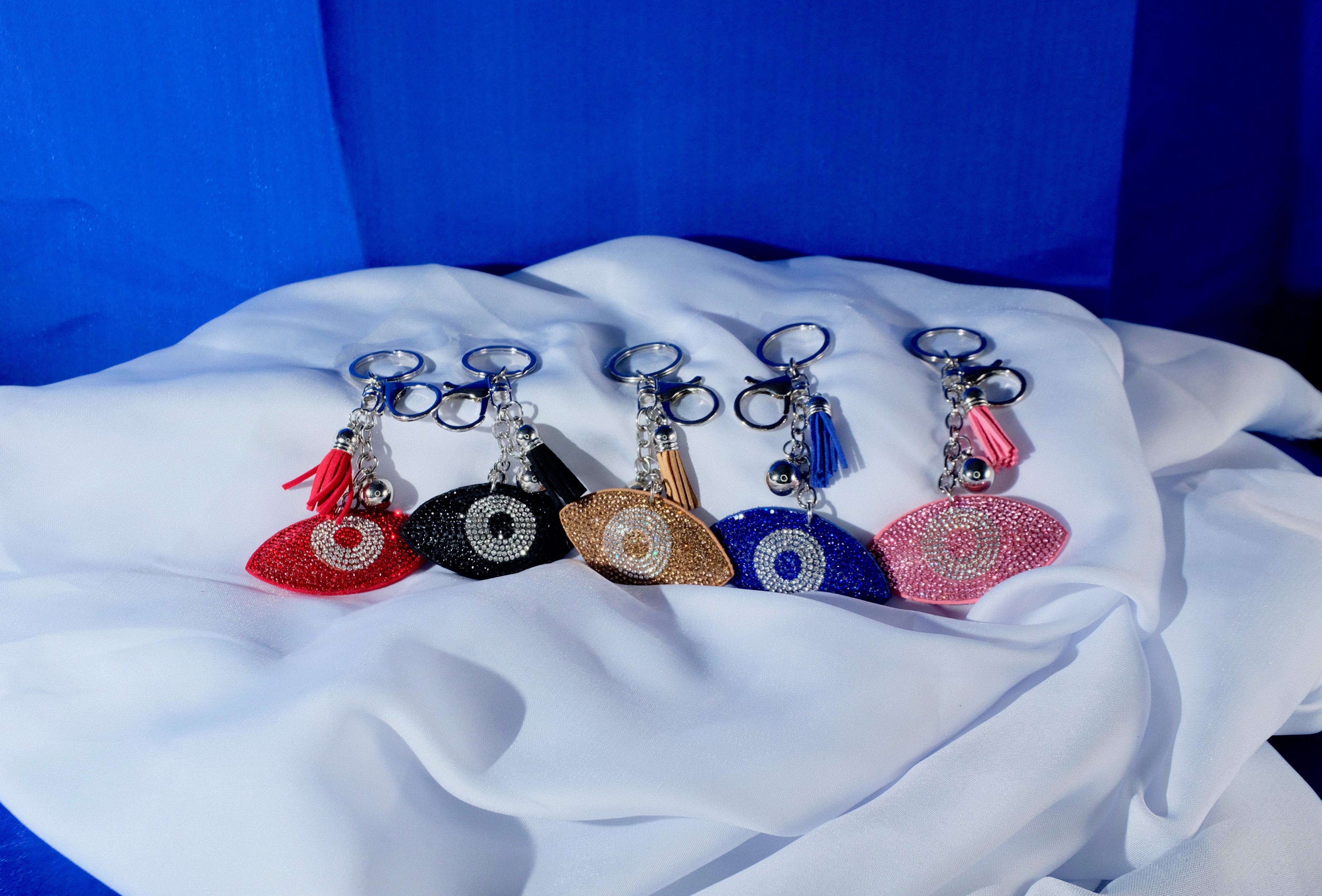 Assorted Evil Eye Protection Set (5 Keychains) - Seller's Choice