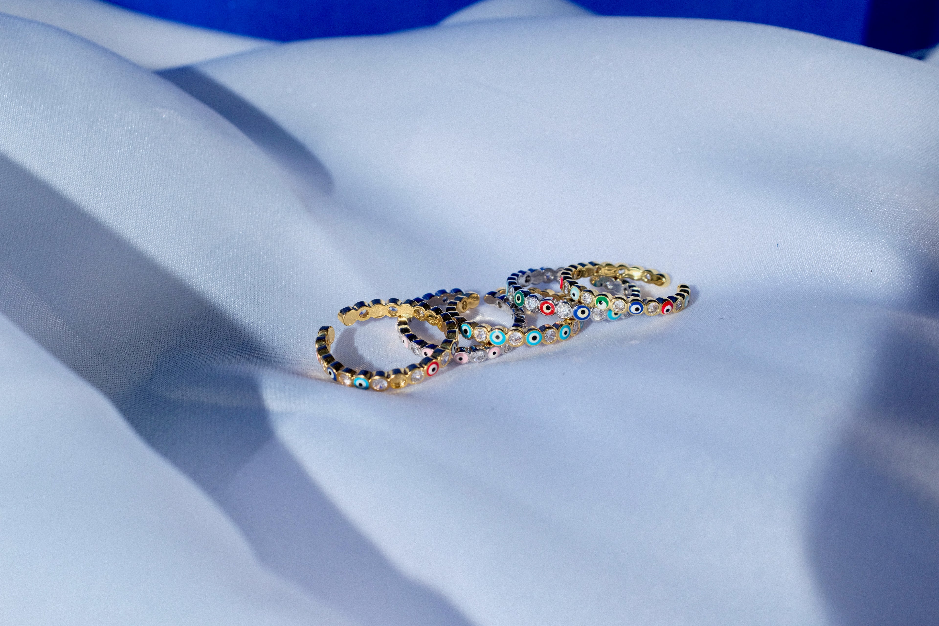 Assorted Evil Eye Protection Set (Cuff Bracelet, Cartier Design)) - Seller's Choice