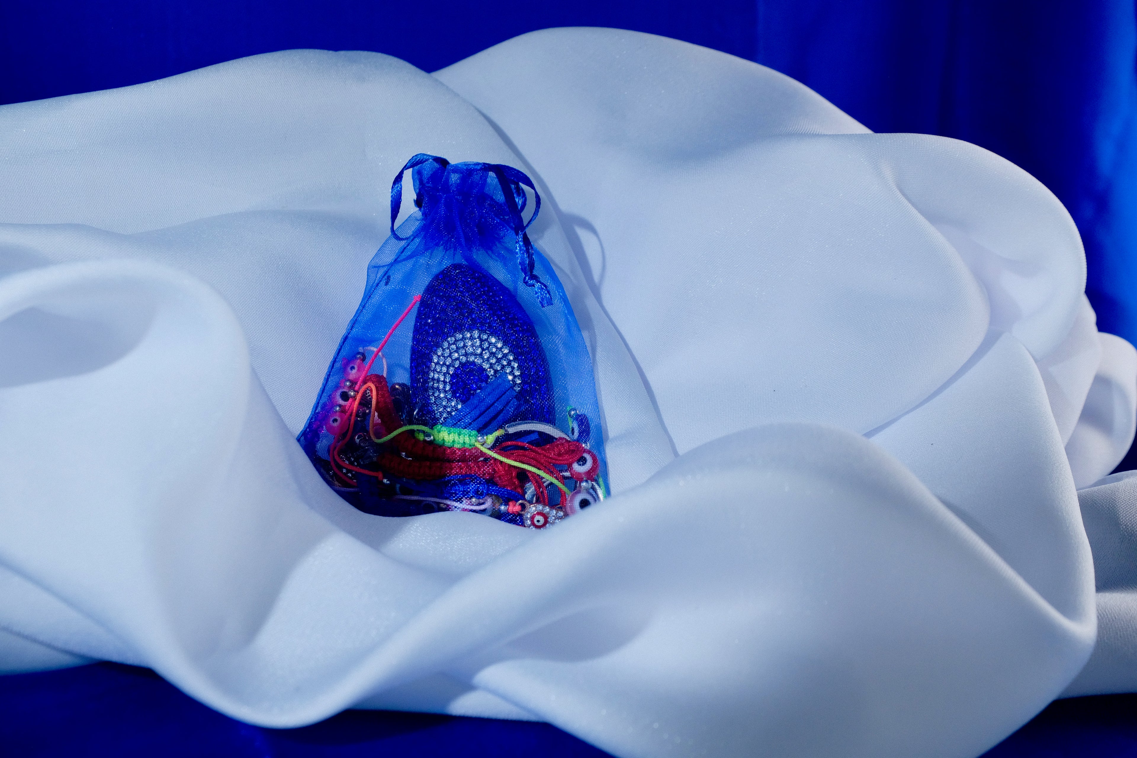 Assorted Evil Eye Protection Set (5 Adjustable String Bracelets) - Seller's Choice