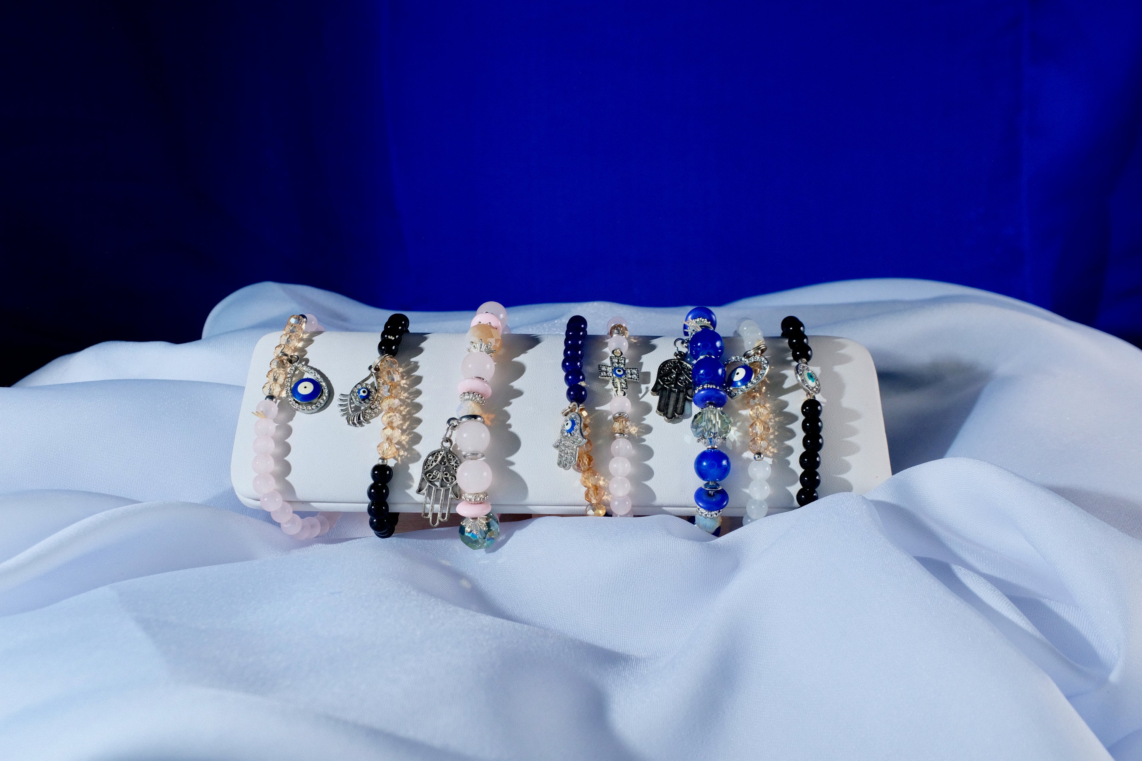 Assorted Evil Eye Protection Set (Stackable Bracelets) - Seller's Choice