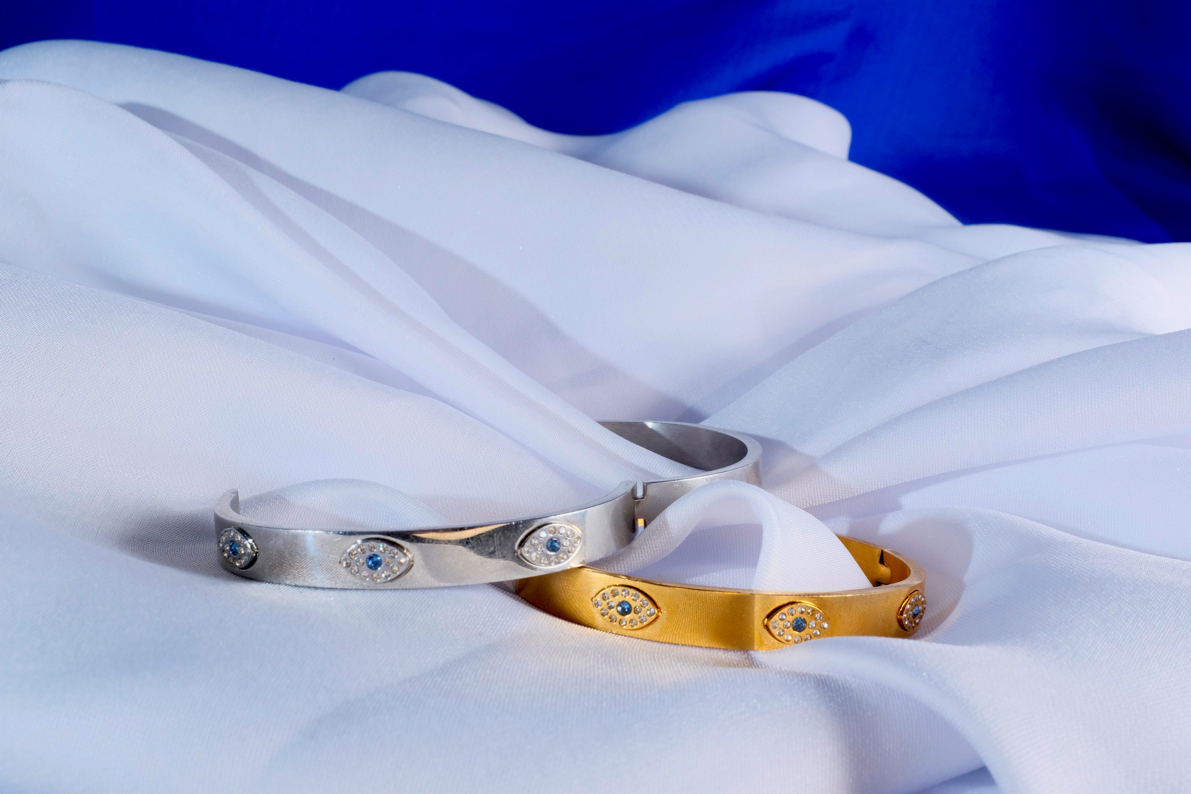 Assorted Evil Eye Protection Set (Cuff Bracelet, Cartier Design)) - Seller's Choice