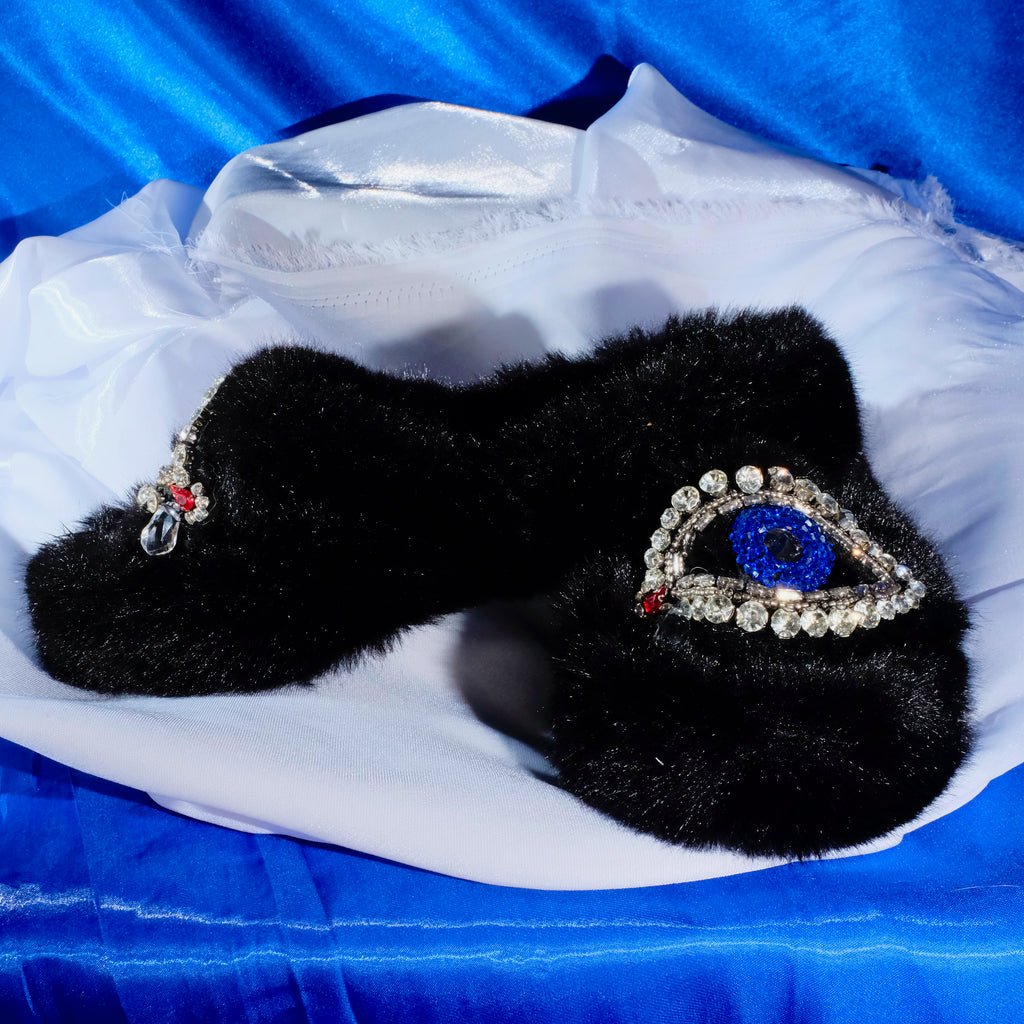 Glam Evil Eye Lounge Slippers