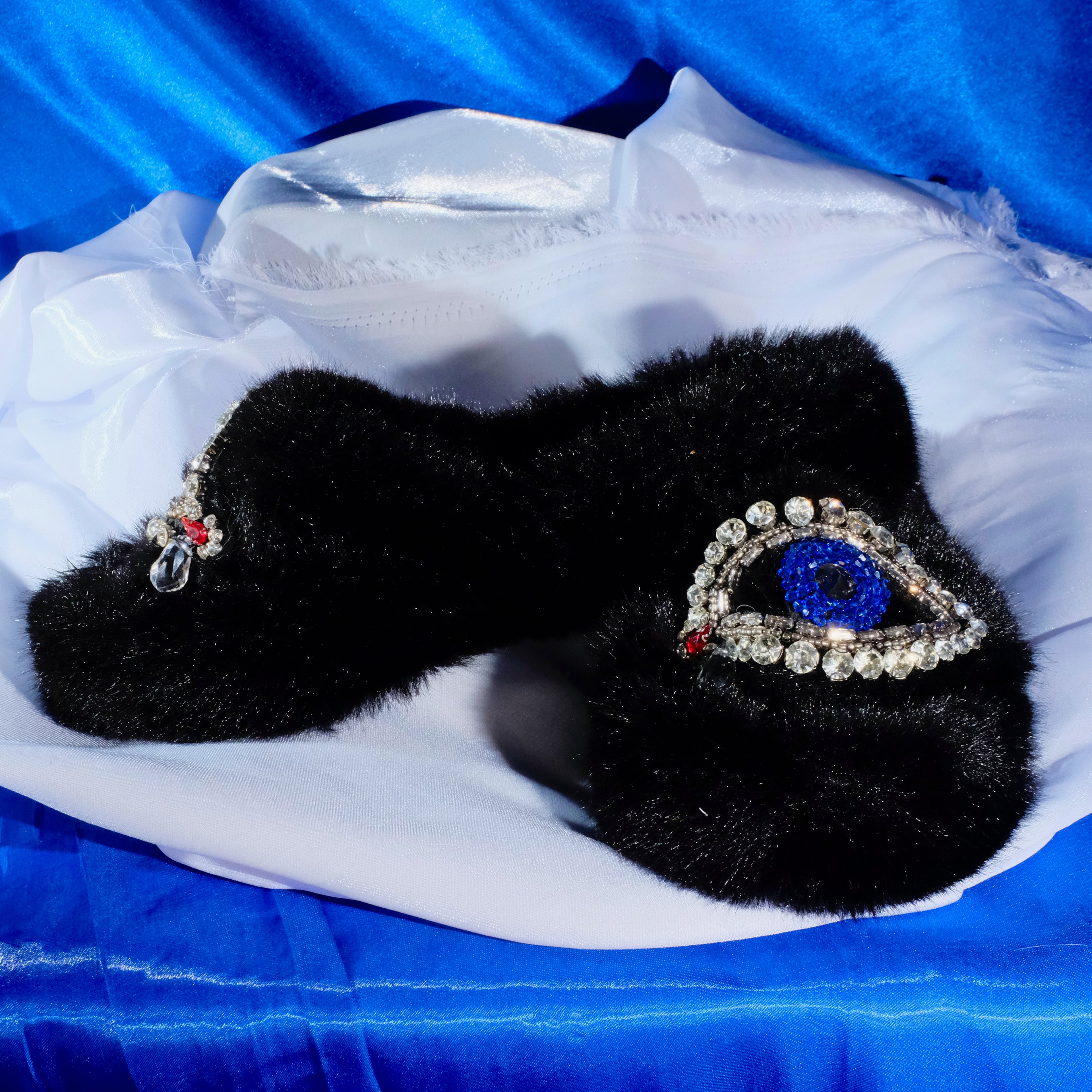 Glam Evil Eye Lounge Slippers
