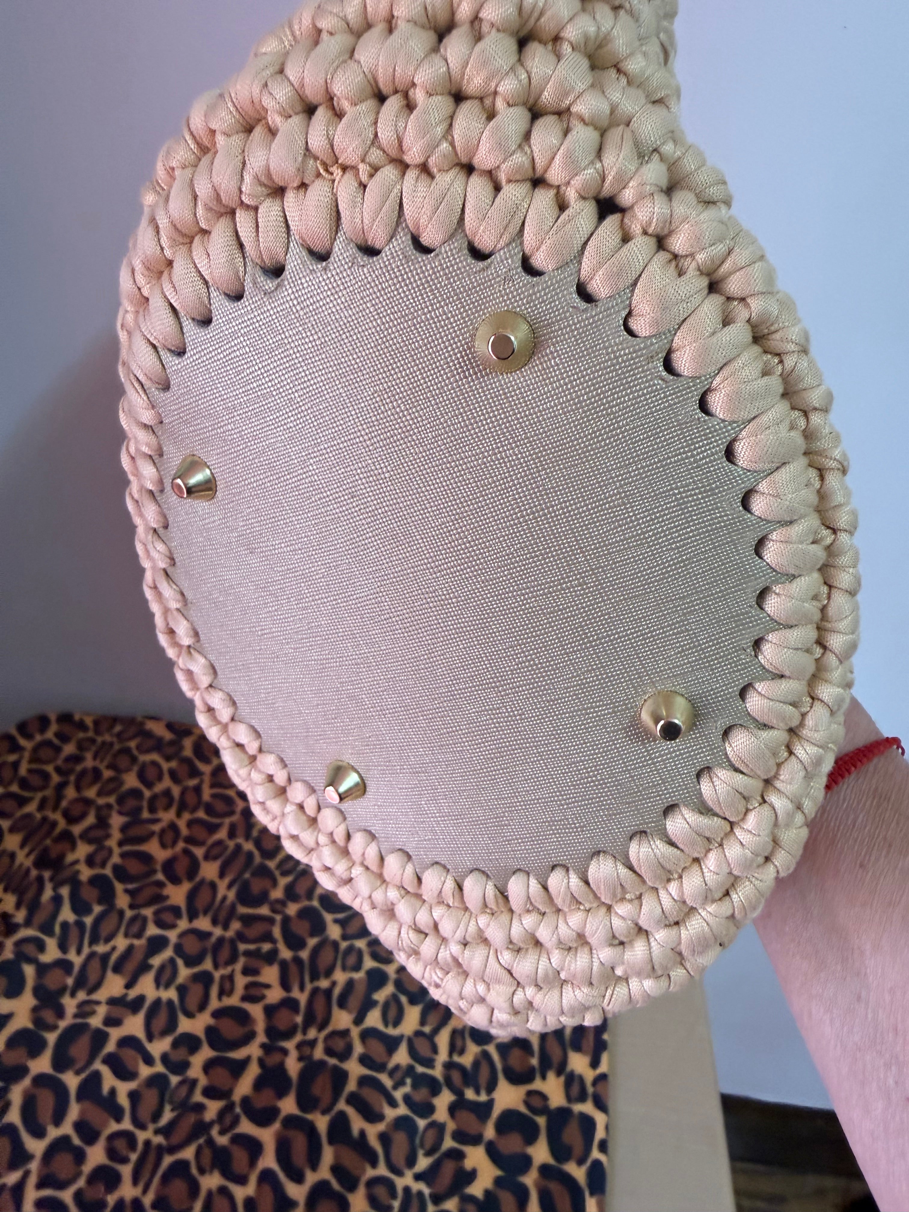 Mini Crochet Basket Bag