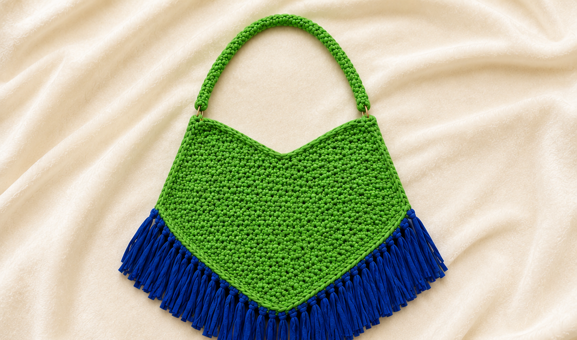 Hobo bag with fringes