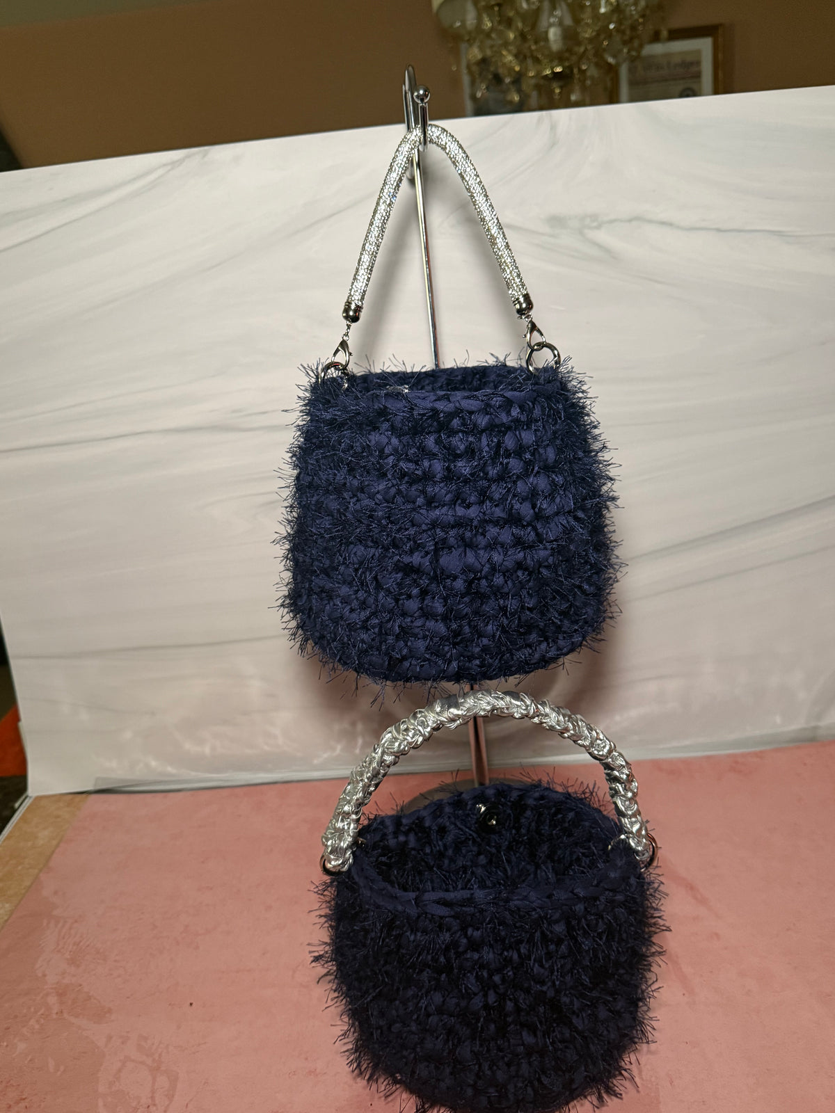 Mommy and Me Matching Crochet Bucket Bag Set