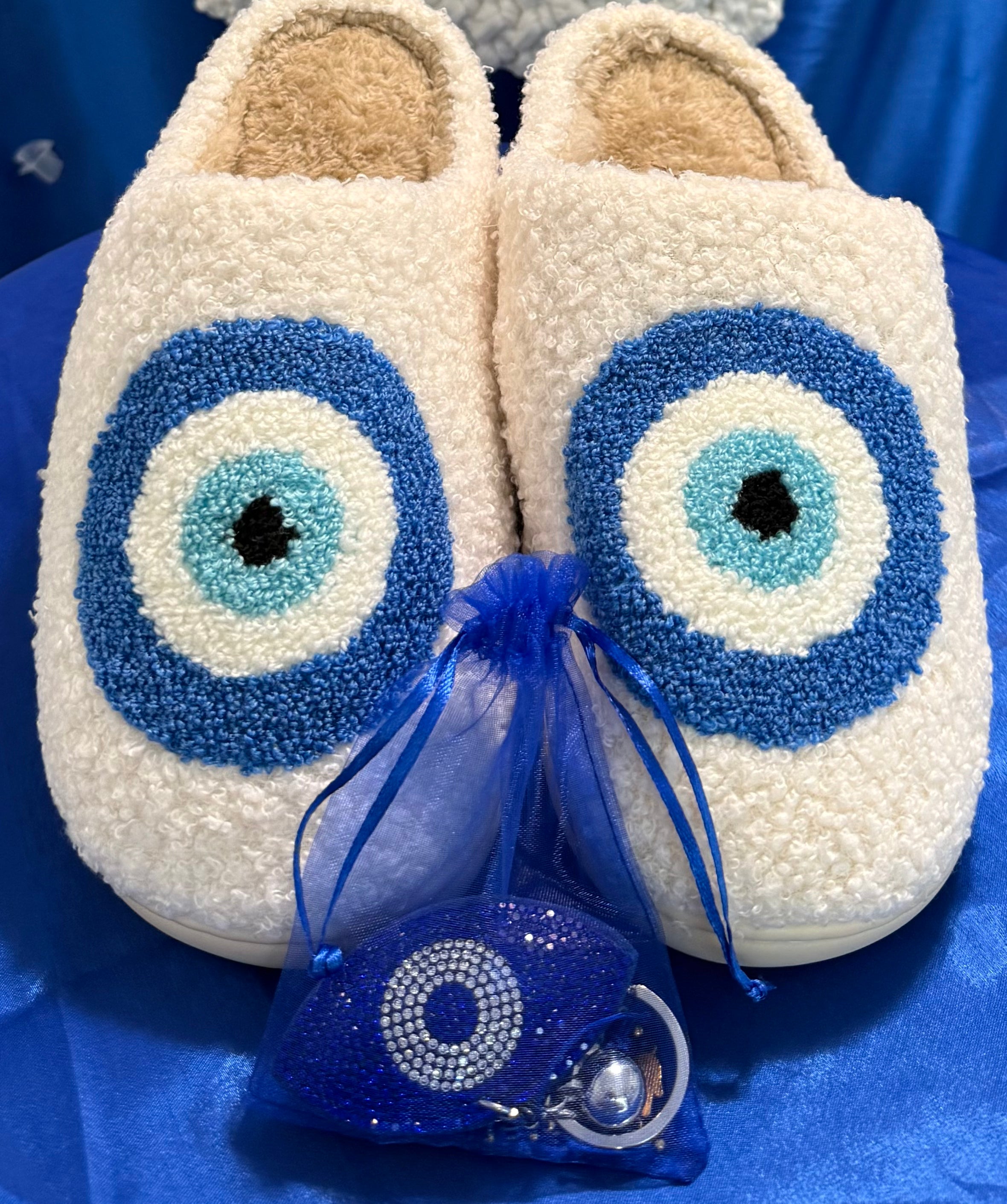 Evil Eye Protection Set Slippers and Sparkle