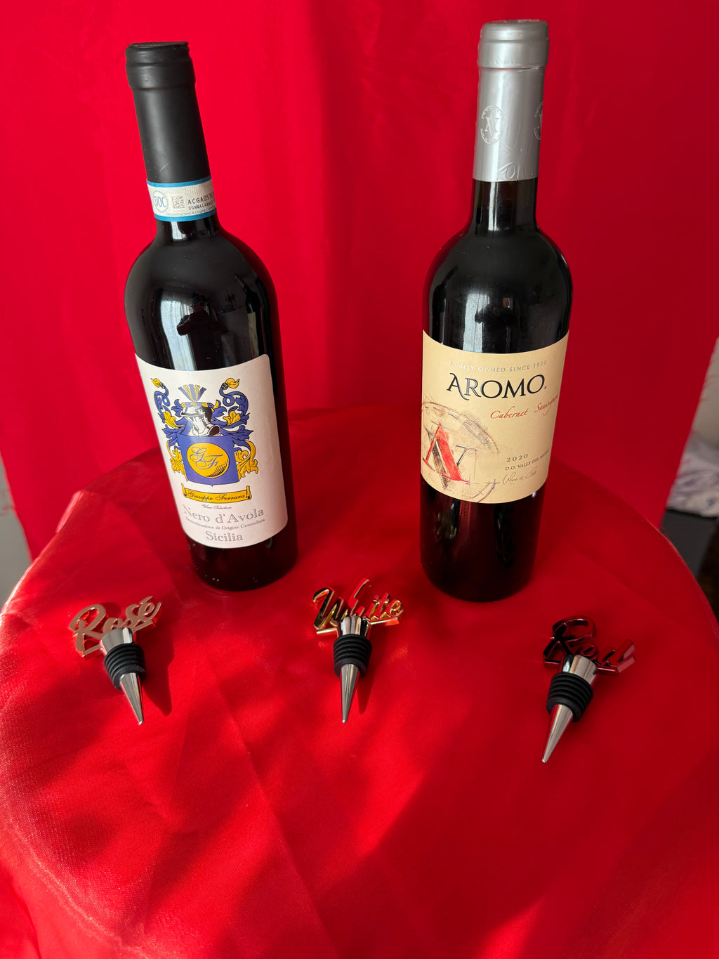 Rosé, Red and White Bottle Stoppers