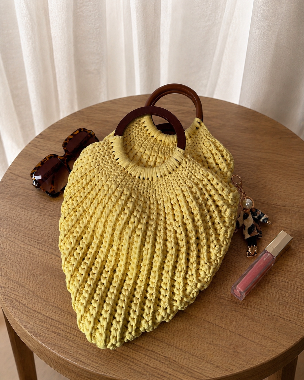 Handmade Shell Crochet Bag Set-Custom Mommy and Me Ripple Design