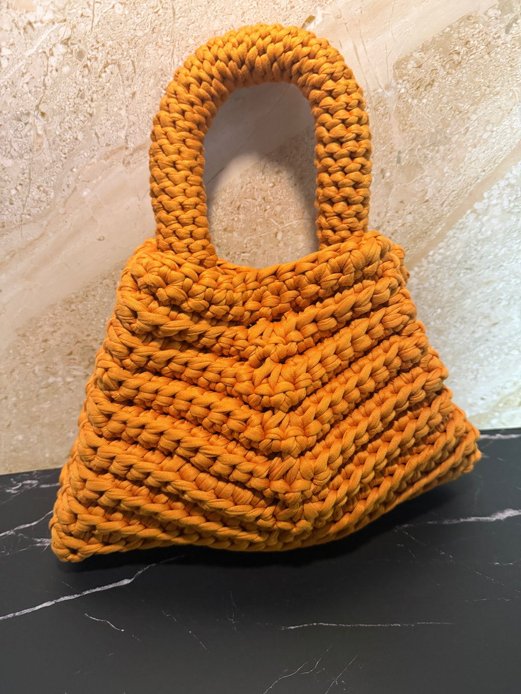 The Chevron Mini Crocheted Handbag