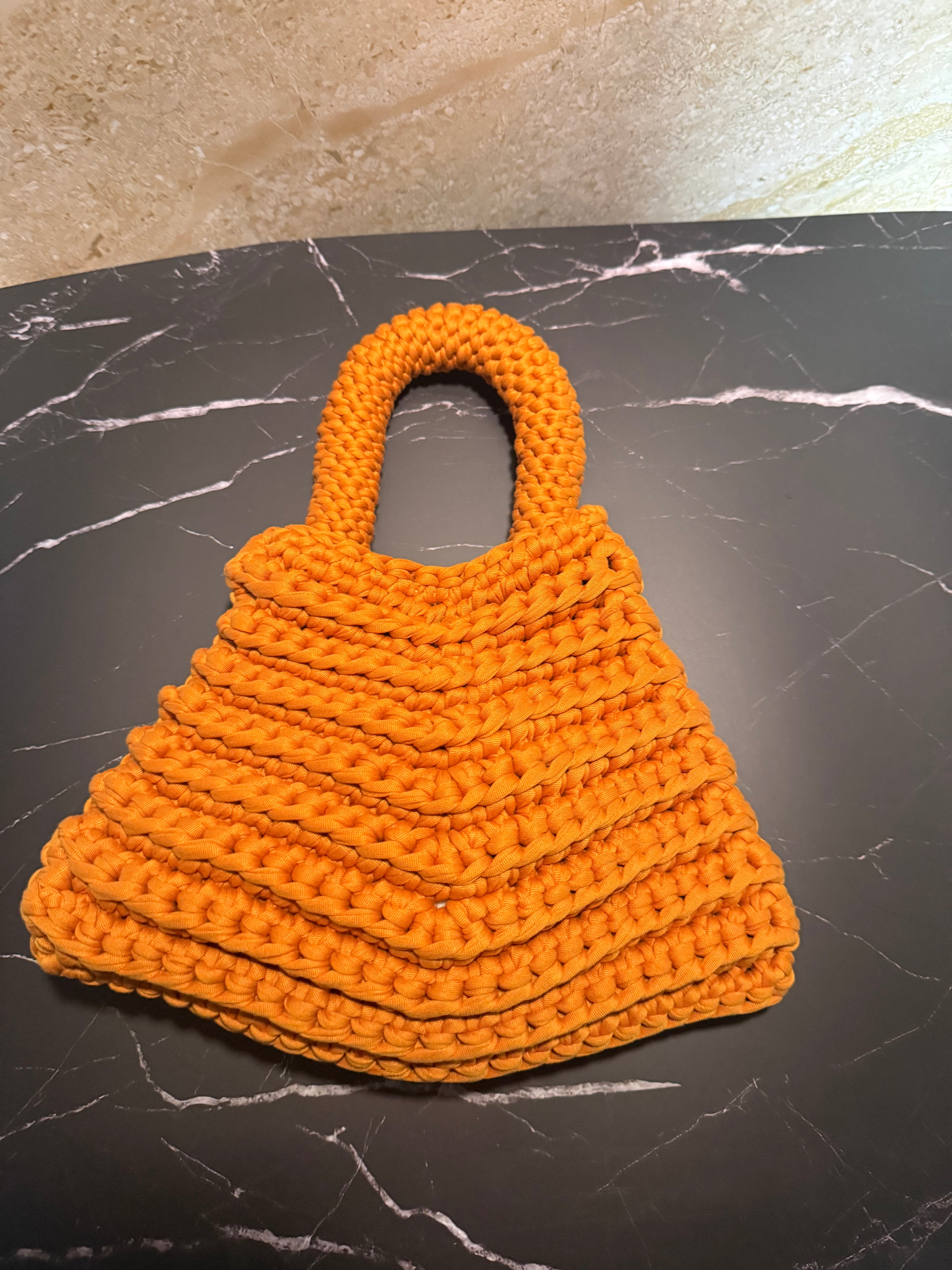 The Chevron Mini Crocheted Handbag