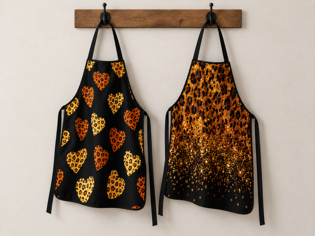 Leopard Print Fashion Cooking Apron