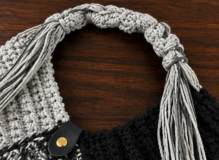 Triangle Crochet Bag with Adjustable Strap