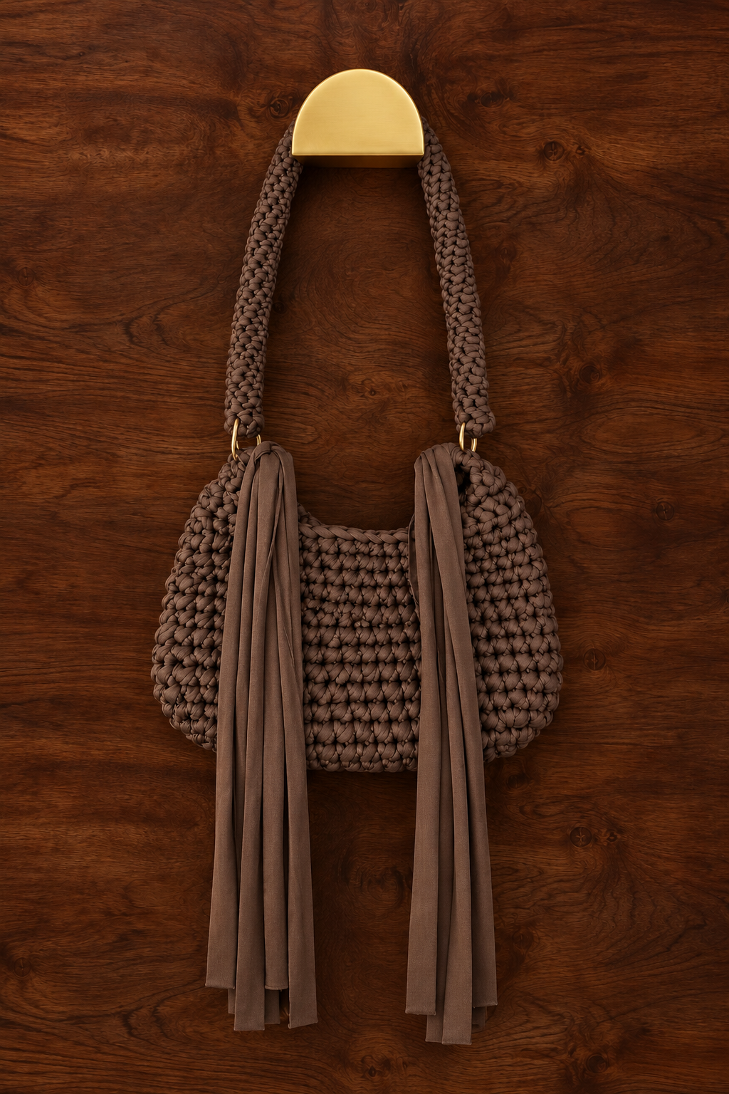 Medium Fringe Hobo Bag