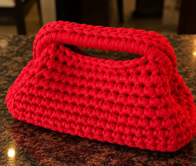 Crocheted Clutch Bag