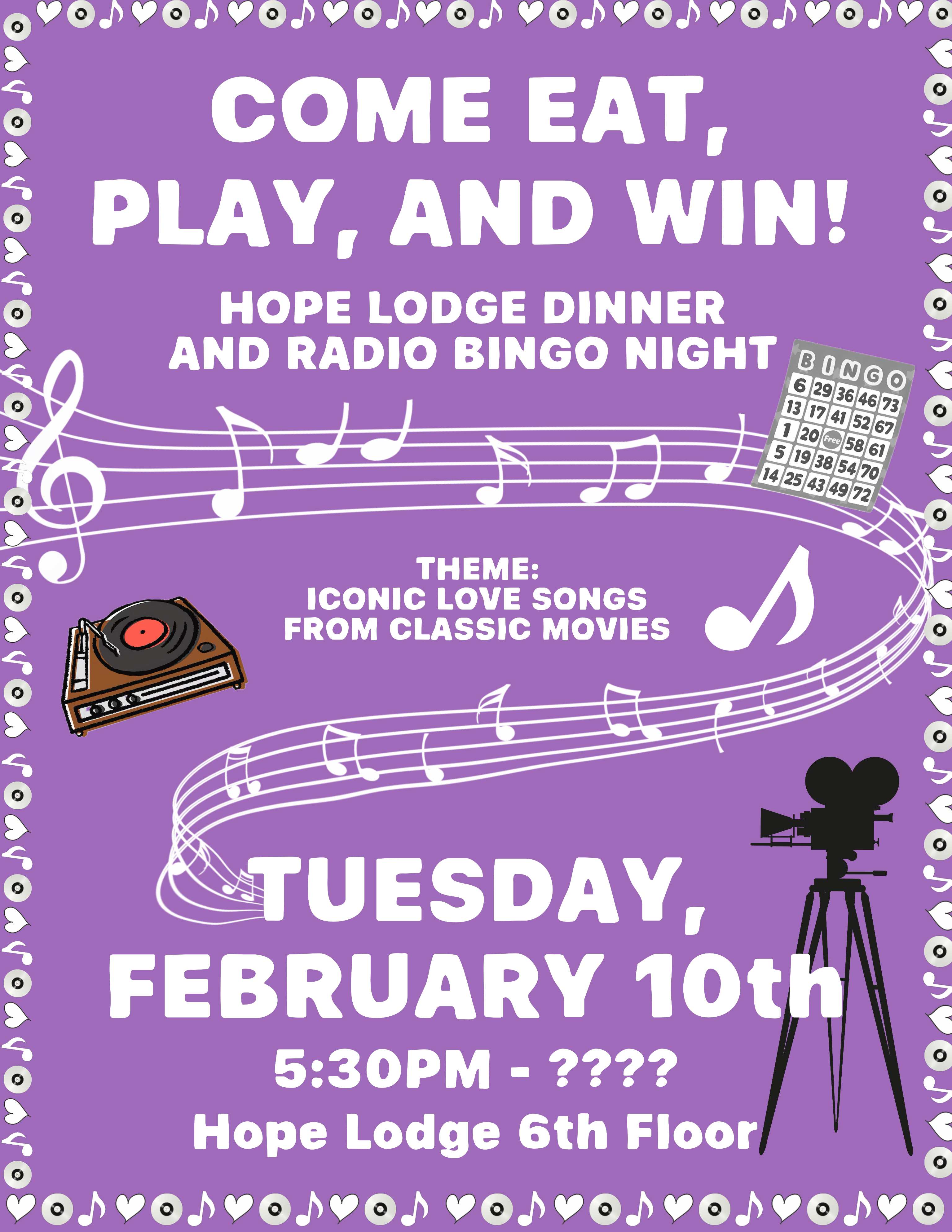 Hope lodge radio bingo