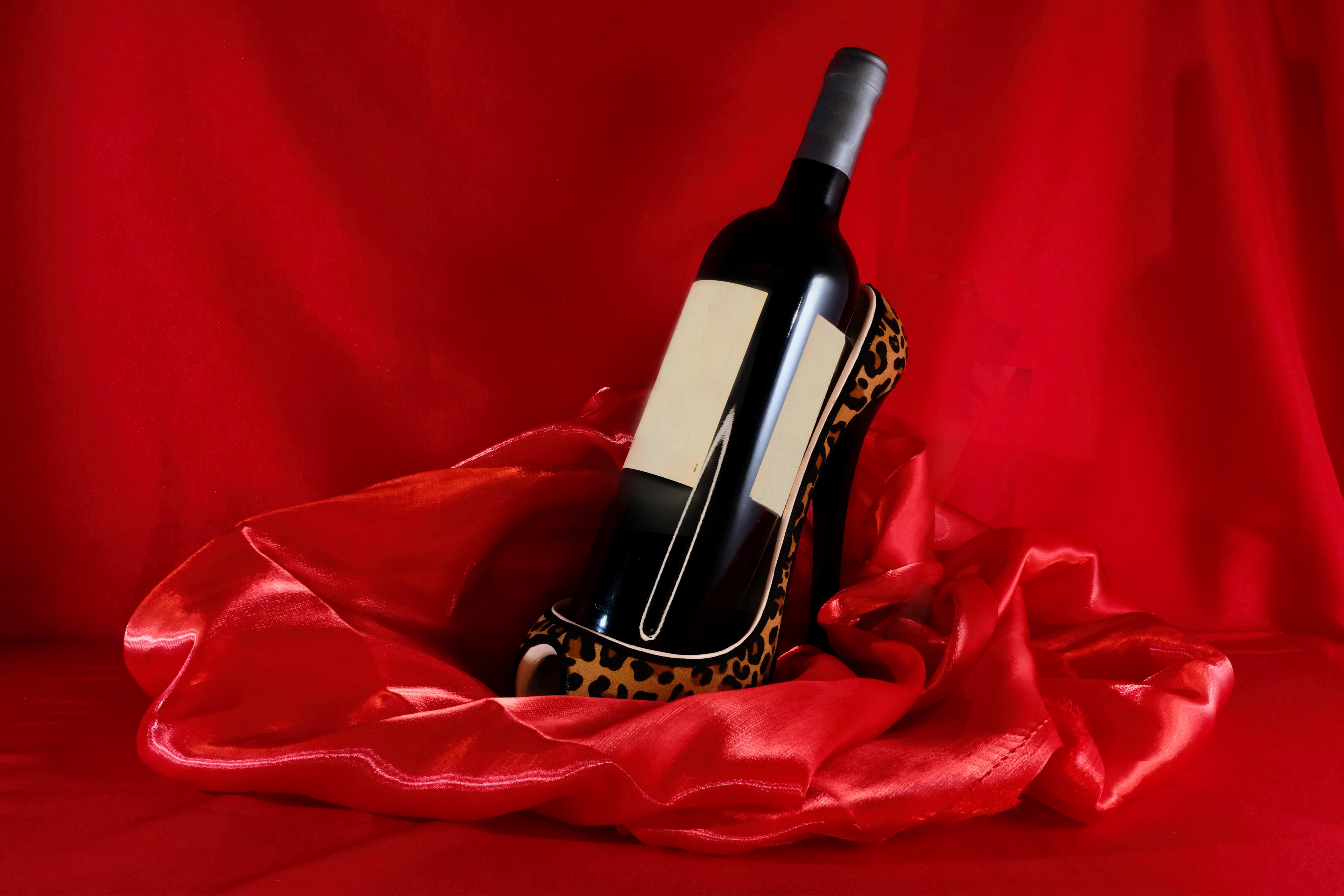 Leopard Stiletto Bottle Holder