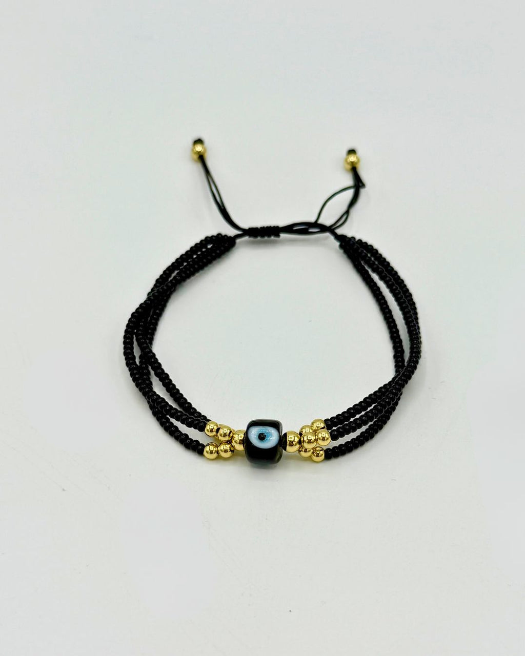Beaded Evil Eye Protection Charm Bracelet