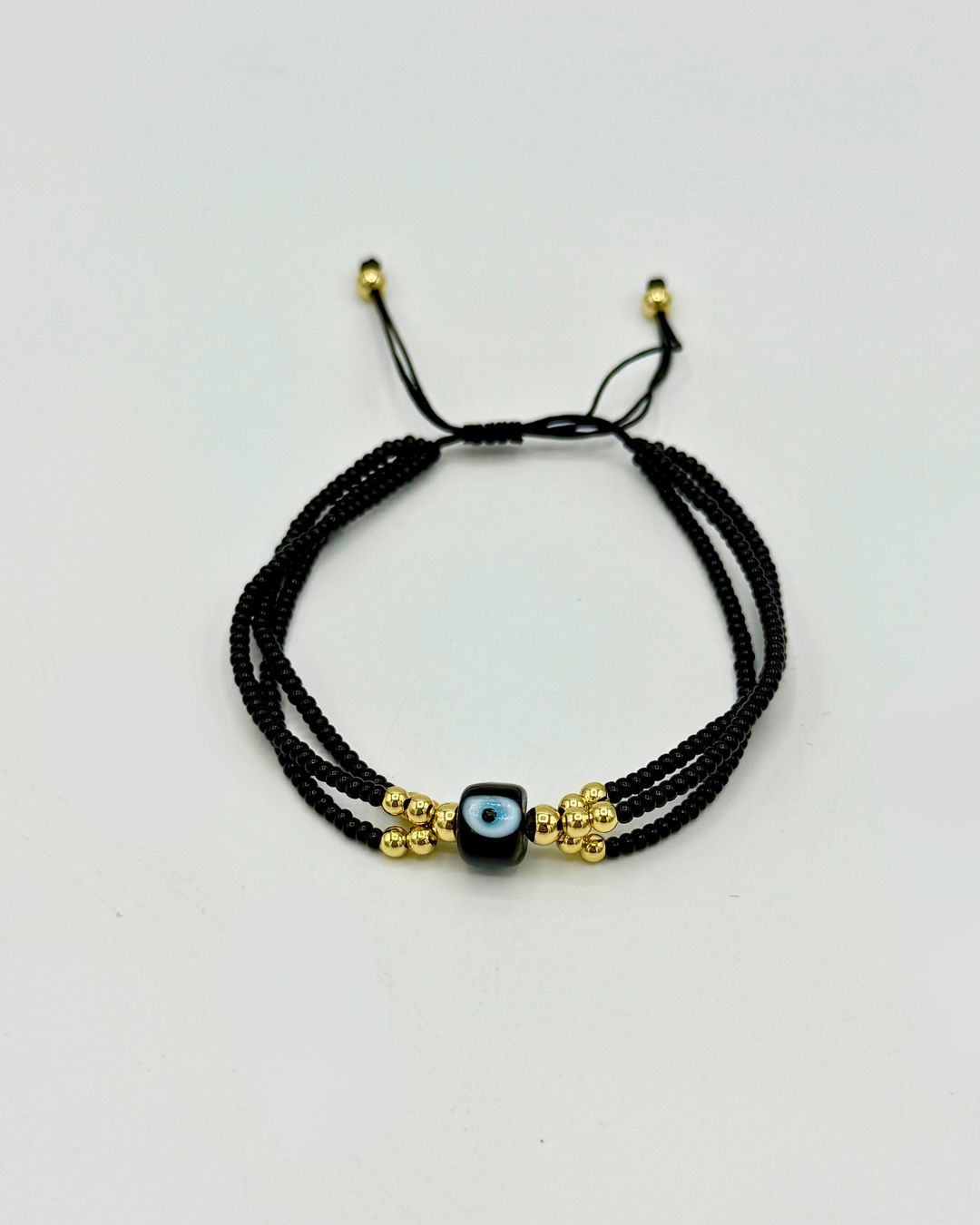 Beaded Evil Eye Protection Charm Bracelet