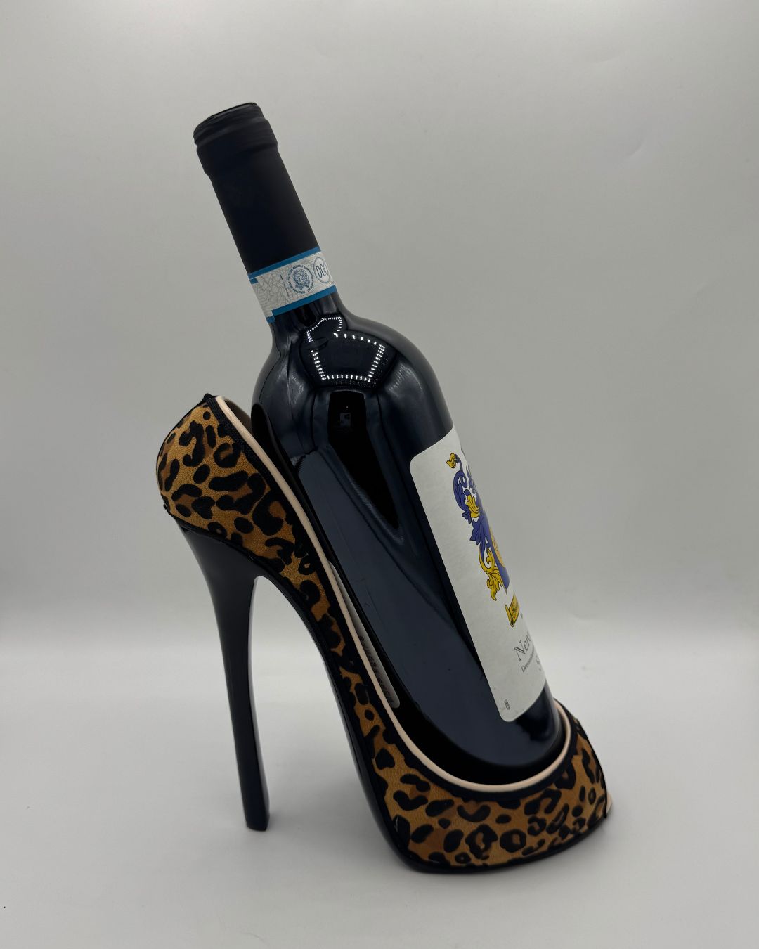 Leopard Print High Heel Wine Bottle Holder - Fierce & Fabulous
