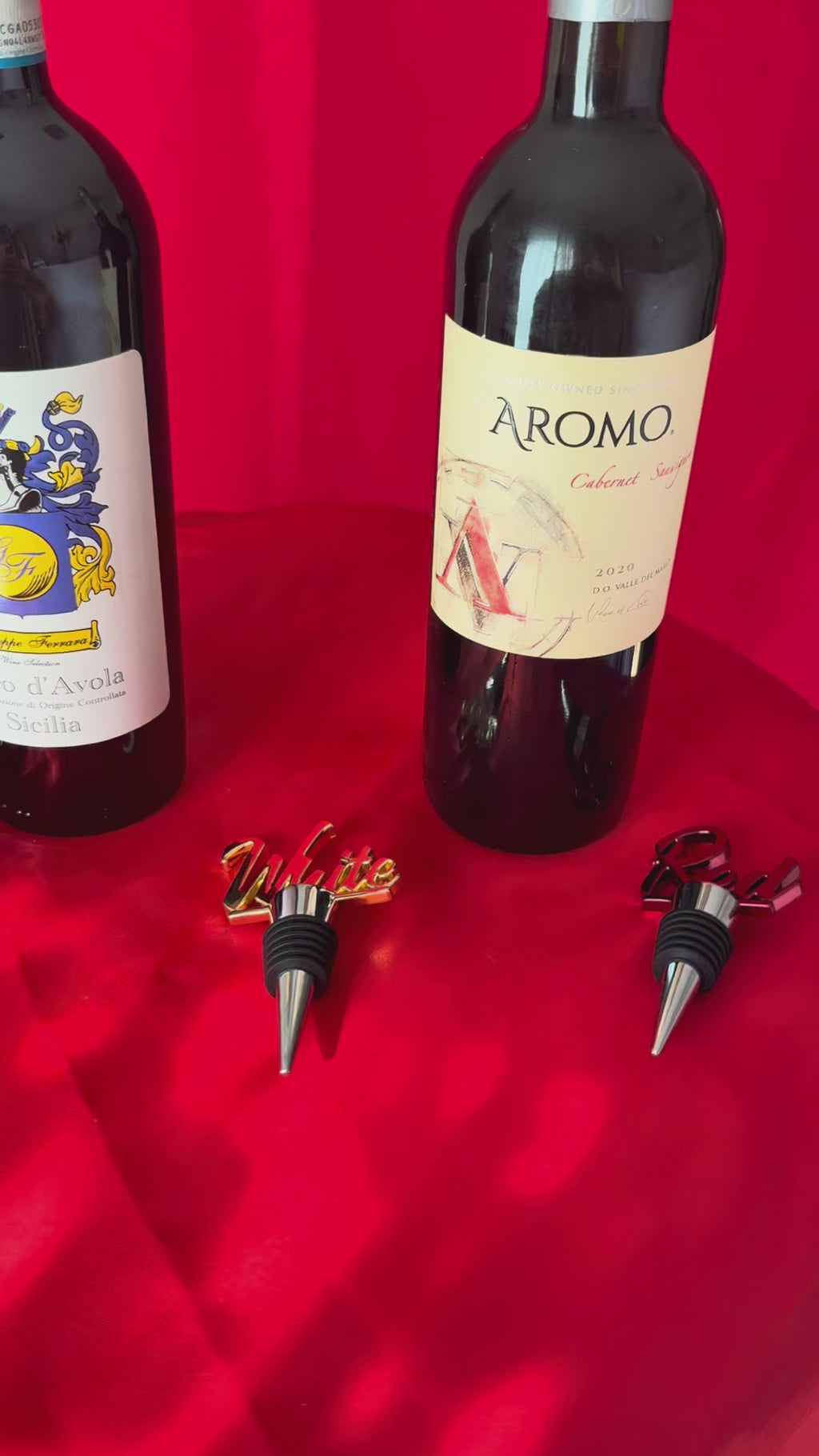 Rosé, Red and White Bottle Stoppers