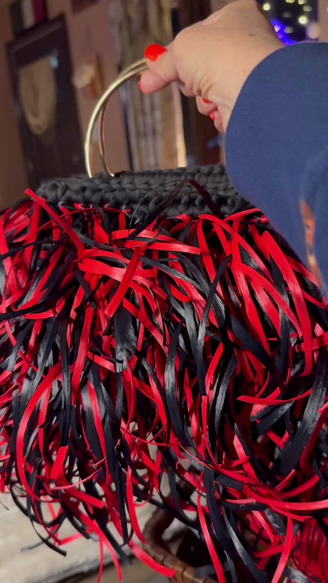 Round Fringe Bag